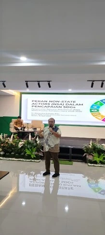 Dosen Program Studi Ekonomi Pembangunan FEB USU Menjadi Narasumber pada Peran NSA dalam Pencapaian SDGs